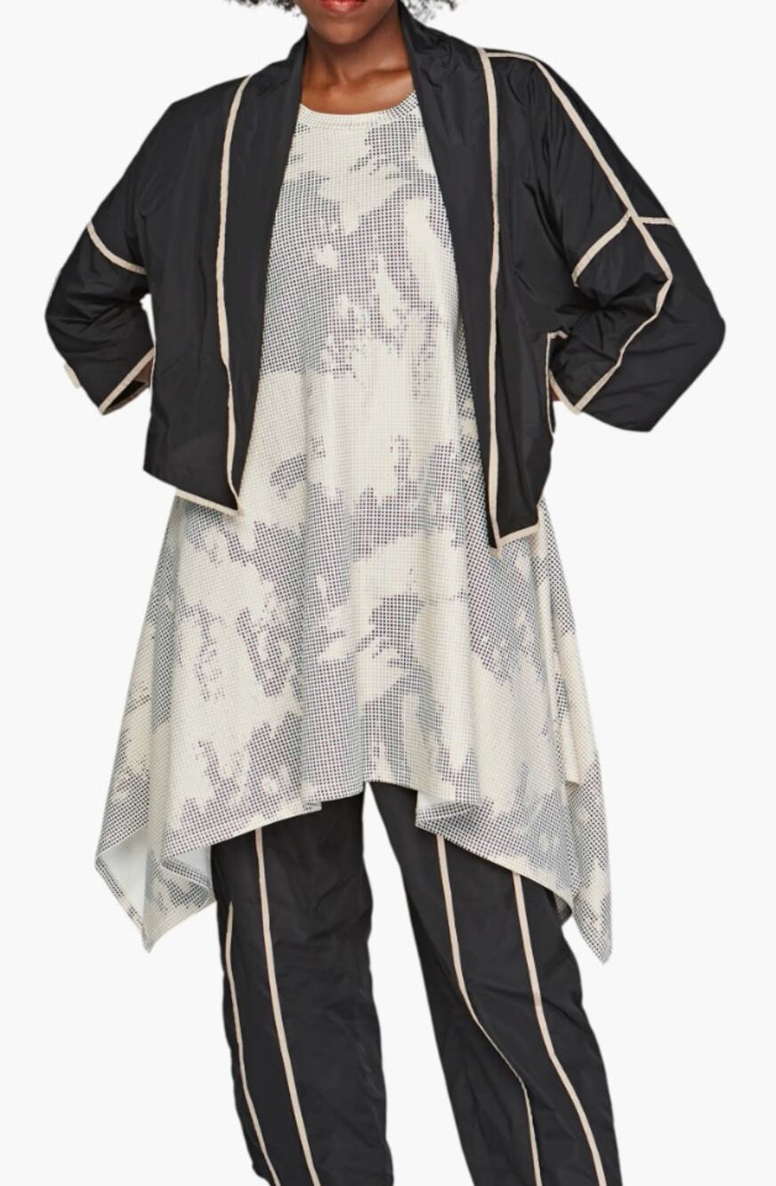 Luukaa Iris Cotton Jersey Dress Tunic Lagenlook Minimalist Size 10 M Medium
